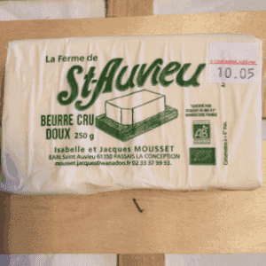 BEURRE cru doux - 250 g -